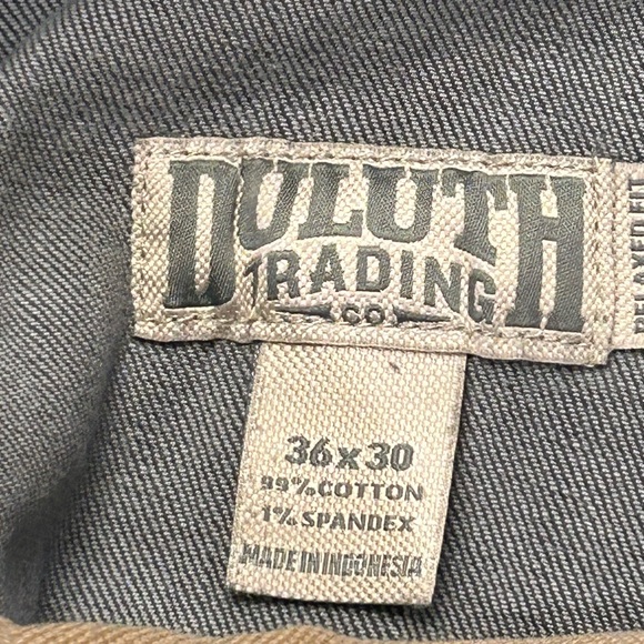 Duluth‎ Trading Co Men's Relaxed Flex Ballroom Gray Jeans 36/30 - Picture 6 of 9